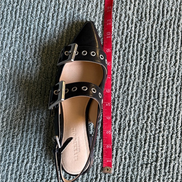 Nearly-new Liverpool Los Angeles Villa double buckle flat, 8, black - Picture 9 of 10